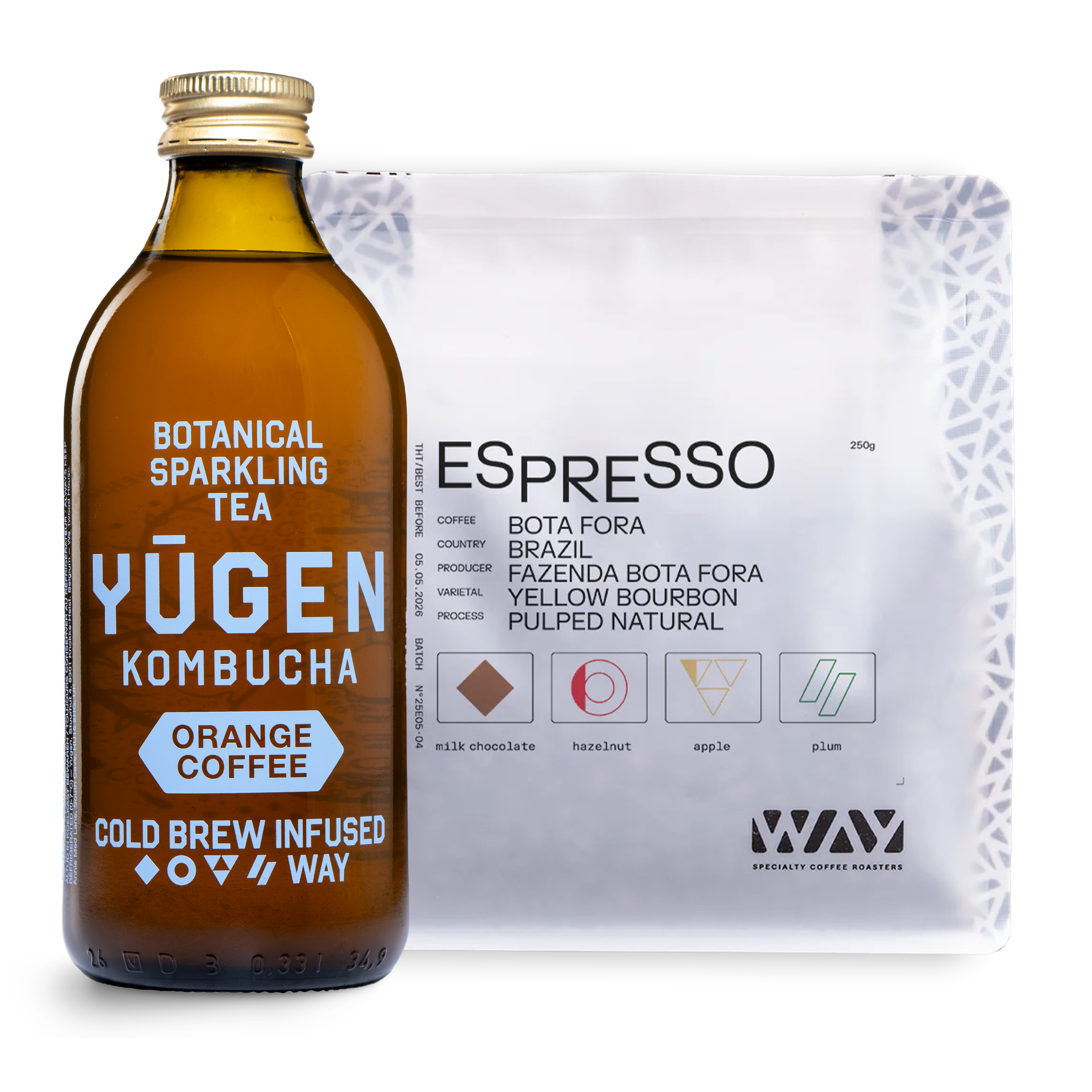 Orange Coffee Kombucha Bundle with WAY | Yugen Drinks