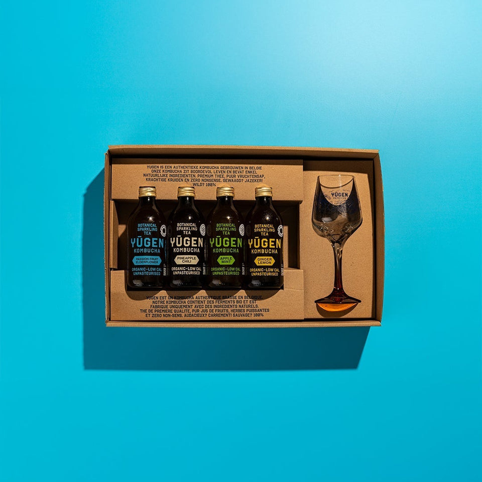 The gift box of Yugen Kombucha
