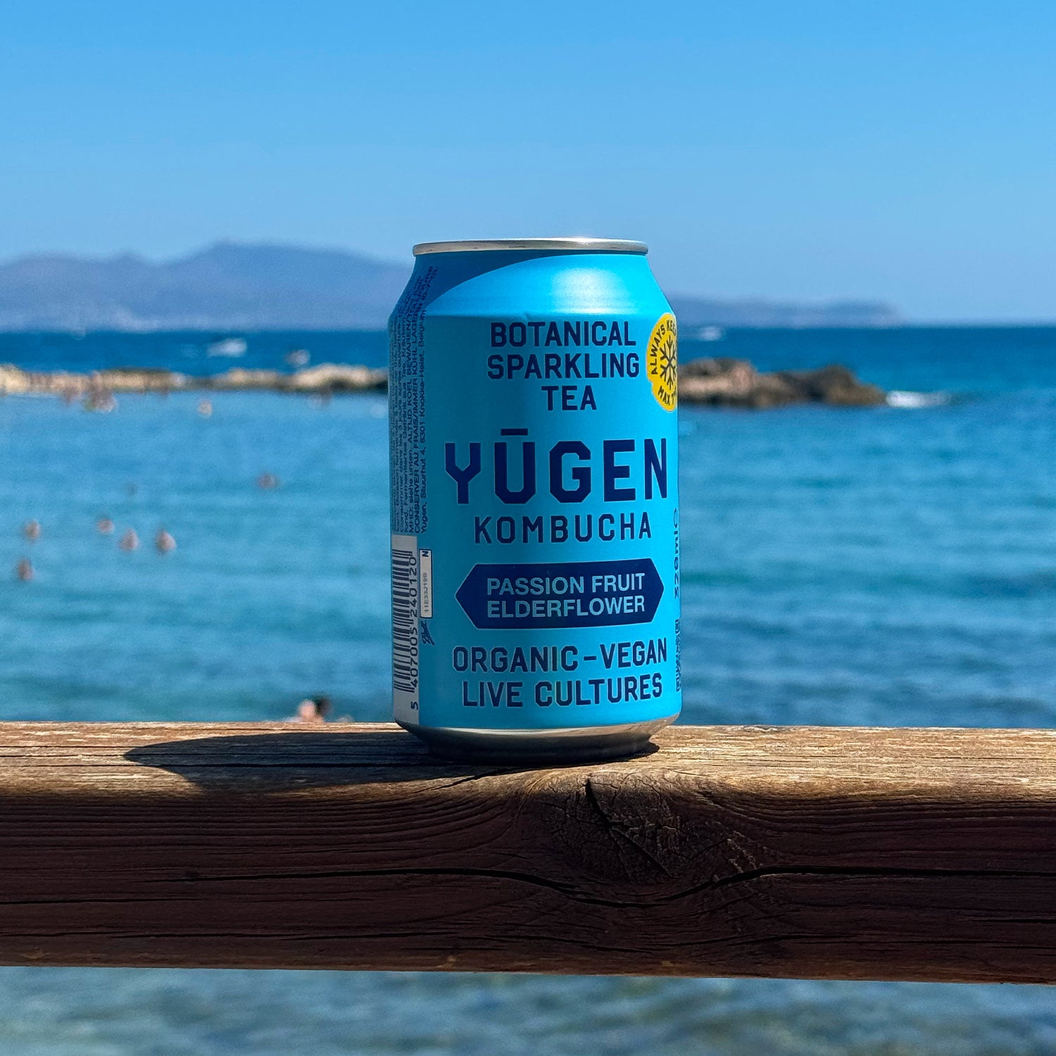 Passion Fruit Elderflower Kombucha Cans | Yugen Drinks