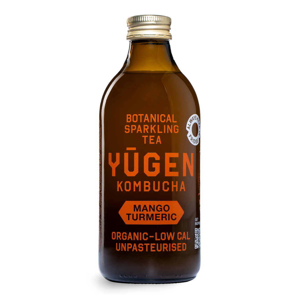 Mango Turmeric Kombucha Bottles | Yugen Drinks